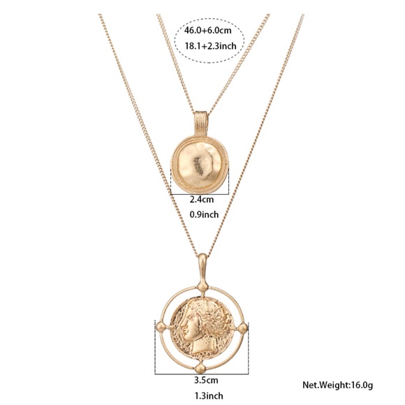 ๐คDouble chain necklace - Picture 3 of 6